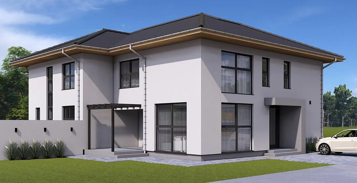 Casă cuplată P+E în Livezeni — imagine de proiect